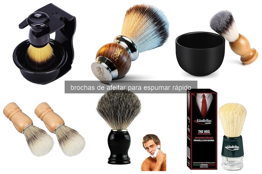 Tipos de brochas de afeitar para espumar rápido