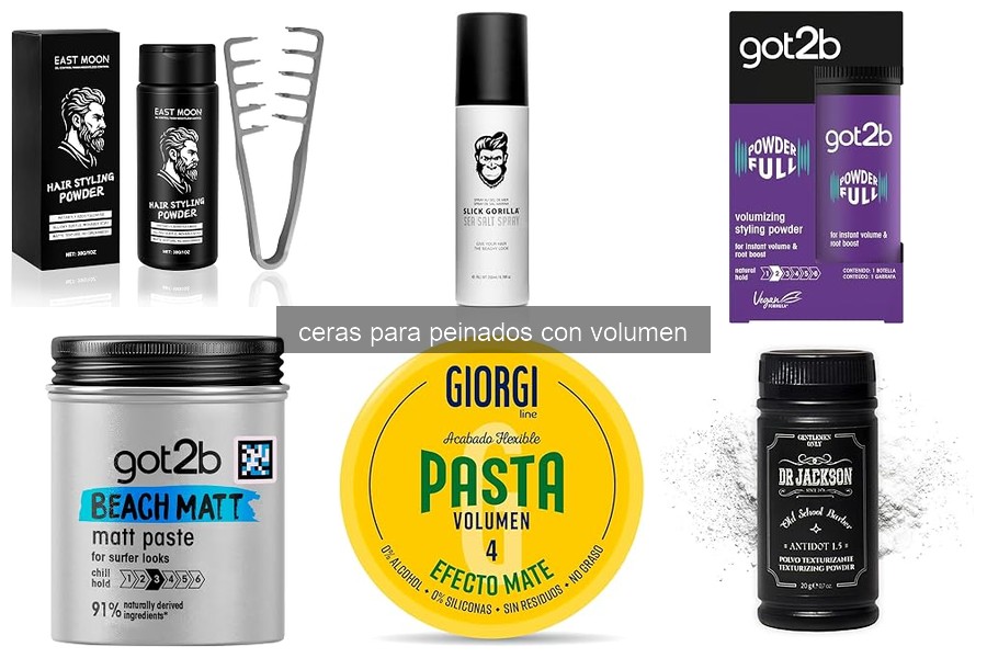 Tipos de ceras para peinados con volumen que debes conocer