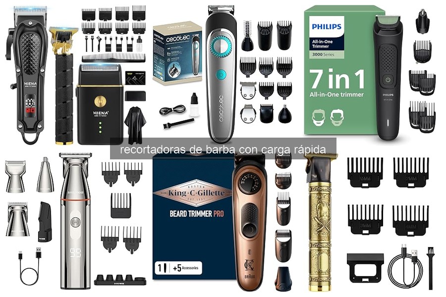 Ventajas de las recortadoras de barba con carga rápida