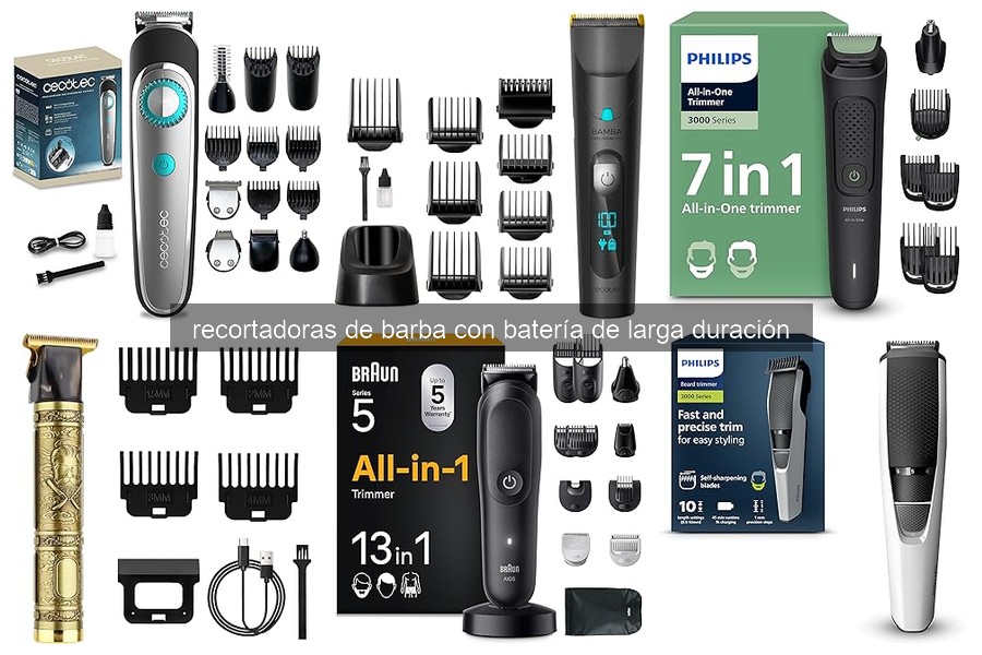 Ventajas de recortadoras de barba con batería de larga duración